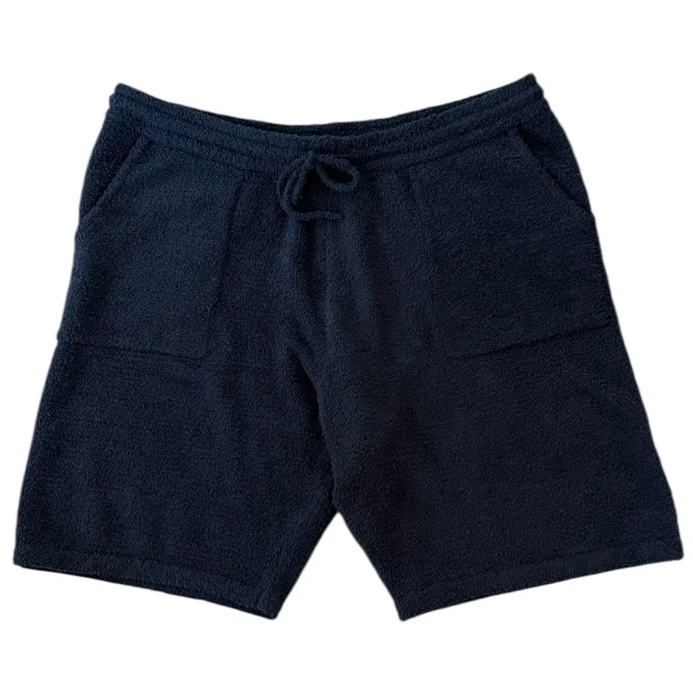 NEW Barefoot Dreams Men’s Cozy Chic Lounge Shorts Indigo Blue XL - Picture 3 of 6